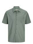 Jack & J S Jormykonos Plisse Resort Ss Shirt Beige