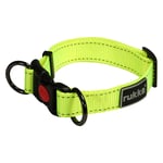 Rukka® Bliss Neon halsband, gult - Stl. L: 45 - 70 cm halsomfång, B 30 mm
