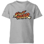 Street Fighter Logo Kids' T-Shirt - Grey - 5-6 Years