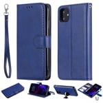 Iphone 7/8 Case Leather Cover Iphone 7/8 Plus with Card Holder Non-Slip Shockproof Drop Protection Cover Case for Iphone X/Xr/6/7/8/11,Blue,Iphone XR