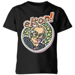Elton John Star Kids' T-Shirt - Black - 5-6 Years