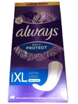 Always Daily Protect Extra Long Panty Liners liglity secnted 48 Pack