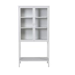 Venture Home Högt Skåp Misha 75 cm - High Wide Cabinet w shelf White 15359-201