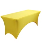 Home City (bright yellow) spandex lycra stretch cover tablecloth for 4ft foot table Not/Specified