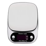 Trimming Shop Digital Kitchen Weighing Scale, Stainless Steel Stylish Design Electronic Cooking Scales, LCD Display for Home, Kitchen Weigh Food (0.01g - 3000g)