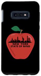 Galaxy S10e New York state of mind red apple city silhouette Case