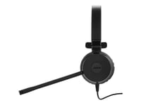 Jabra Evolve 30 II MS Mono - Micro-casque - sur-oreille - filaire - USB, jack 3,5mm - Certifié pour Skype for Business