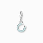 Thomas Sabo Charm-hängsmycke mint grön hästsko silver 2019-007-17