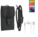 For Samsung Galaxy Quantum 3 + EARPHONES Belt bag outdoor pouch Holster case pro