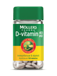 Möller's Pharma 40 µg D-vitamin tabletter, 150 stk.