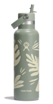 Hydro Flask 621ml Standard Flex Straw Cap Botanical Bliss Agave, OneSize