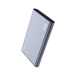 Gris - Boîtier disque dur DM 2.5 pouces SATA à USB 3.1 Type C Gen 2 étui sans outil pour Samsung Seagate SSD