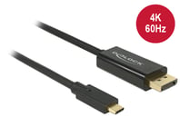 Cable USB TypeC male>Displayport male DP Alt Mode 4K 60Hz 1m