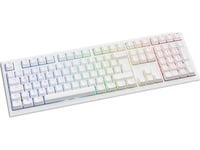 Ducky One X Wireless Gaming-Tastatur, Induktiv, Hot Swap, Rgb - Ducky Inductive Switch, Iso (De), Weiß