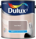 Dulux Smooth Emulsion Matt Paint - Heart Wood - 2.5L - Walls and Ceiling