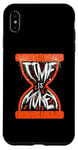 Coque pour iPhone XS Max Time Is Money Drip Dunk Motif Halloween Orange Noir