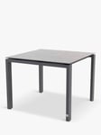 4 Seasons Outdoor Goa Square Garden Dining Table, 95cm, Anthracite/Slate