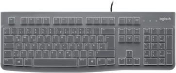 Logitech K120 Keyboard for Education with silicon cover, Wired Keyboard for Wind