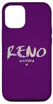 Coque pour iPhone 12/12 Pro Reno Nevada - Logo aquarelle Reno NV