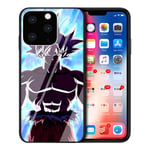 MIM Global Dragon Ball Z Super Tempered Glass iPhone Case Covers Compatible For All iPhones (iPhone 12 Mini, Mr Goku)
