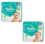 Pampers Baby Dry Nappies Size 3 Baby Dry Nappies 30 (Pack of 2)