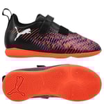 PUMA Future 8 Play Velcro IT Unlimited - PUMA Svart/PUMA White/Röd Barn - Inomhus (IC), storlek 30