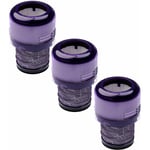 Vhbw - Kit de 3x Filtres d'aspirateur compatible avec Dyson V11 Outsize, V15 Detect Absolute aspirateur sans-fil - Filtre anti-saleté