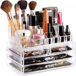 Otego Makeup Organizer I Akryl Med 4 Lådor - Sminkställ Transparent