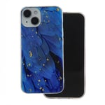iPhone 12/12 Pro Mobilskal Guld Glam - Blå