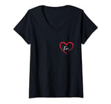 Womens I Love Evi Heart Evi Funny I Heart Evi V-Neck T-Shirt