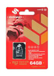 STORANGE Carte Micro SD Pro 64 Go Classe 10, SDXC, UHS-3, avec Adaptateur