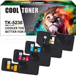 4 Toner Cartridge for Kyocera ECOSYS M5521cdn M5521cdw P5021cdn P5021cdw TK-5230