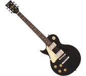 ENCORE E99 Left-Handed Electric Guitar - Black, Black