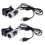 2X USB 2.0 12 Megapixel  Camera Web Cam 360 Degree with MIC Clip-On for8769
