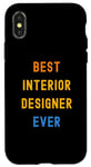Coque pour iPhone X/XS Meilleur designer d'intérieur apprécié