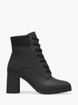 Timberland Allington Block Heel Ankle Boots, Black 7 female Upper: leather, Sole: rubber: Lining: synthetic