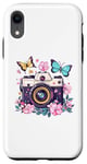 iPhone XR Colorful Photo Camera With Flowers I Photo Camera Case