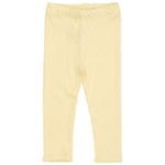 Copenhagen Colors GOTS Heart Pointelle Leggings Pale Yellow | Gul | 50 cm