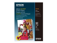 Epson Value - Blank - A4 (210 x 297 mm) - 183 g/m² - 20 ark fotopapper - för Expression Home XP-255, 257, 352, 355, 452, 455 Expression Home HD XP-15000