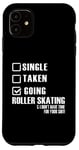 Coque pour iPhone 11 Roller Skater Funny - Une seule prise en train de faire du patin à roulettes