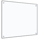 Stänkskydd transparent 70x60 cm härdat glas