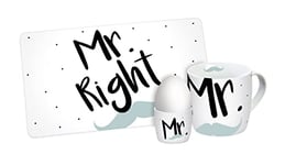 Set petit-déjeuner Mr. Right 3 pièces