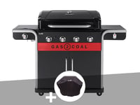 Barbecue ? gaz et ? charbon Gas2Coal Char-Broil 2.0 4B + Housse de protection