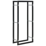 vidaXL Vedställ svart 44x20x100 cm stål Svart
