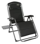 Quest Elite Vienna Pro Lightweight Folding Easy Relaxer XL Chair with Side Table