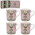 Lesser & Pavey Pimpernel Mugs Set of 4 | Ceramic Coffee Mugs Set for Home or Work | Premium Design Mugs Set for All Occasions | Lovely Mugs for Tea, Coffee & Hot Drinks - William Morris