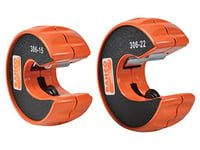 Bahco BAH306PACK Pipe Cutters, Orange, 15mm & 22mm