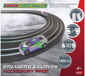 Micro Scalextric Track Extension Pack - Straights and Curves - Extend Your Layo