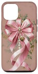Coque pour iPhone 15 Nœuds en ruban rose cool pour mamans femmes
