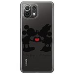 ERT GROUP Coque de téléphone Portable pour Xiaomi 11 Lite 4G/5G Original et sous Licence Officielle Disney Motif Mickey & Minnie 003, partiel imprimé